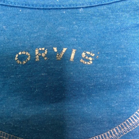 ORVIS Classic Collection Sandy Point Quarter Zip Pullover Turquoise XL - Picture 7 of 10